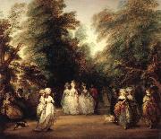 Thomas Gainsborough The mall in St.James's Park France oil painting artist